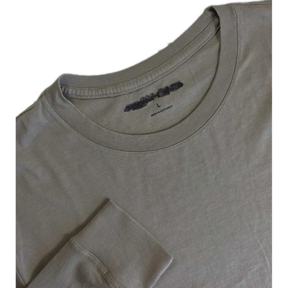 Lucky Brand Shirt Mens‎ LARGE BROWN Long Sleeve Supima Cotton Crewneck Tee NWT
